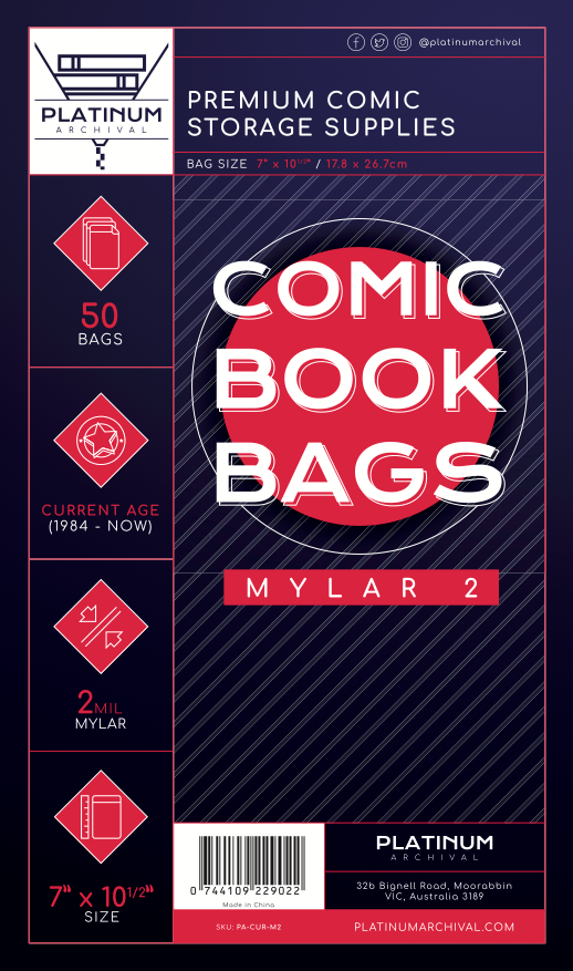 Current 2mil Mylar Comic Bags