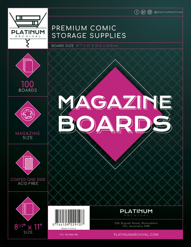 Magazine Comic Boards – Platinum Achival